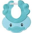 thumbnail image 2 of 3 en 1Bonnet de douche bebe, Chapeau Douche Bébé, shampoing douche bain bébé bonnet de protection doux visière réglable souple douce bonnet pour Enfant 1 Ans - 12 Ans - Bleu, 2 of 5