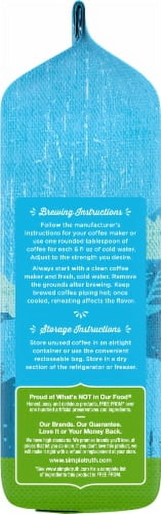 Simple Truth Organic 100% Peruvian Decaf Medium Roast Ground Coffee - 11 oz