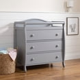 thumbnail image 2 of Furnibear Multi-Tier Infant Changing Table with Shelves, Gray, 2 of 11