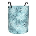 thumbnail image 3 of YFYANG Waterproof Laundry Hamper, Retro Floral Texture Pattern Laundry Basket Oxford Fabric with Handle Foldable, M, 3 of 8