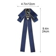 thumbnail image 3 of Aufmer Solid Color Long Ribbon Neck Bow Flexible Adjustable Structure Soft Elegant Vision For Female Daily Life Office Festival Outfit Decoration, 3 of 5