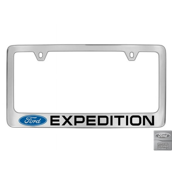 Ford Expedition Chrome Plated Metal License Plate Frame Holder