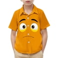 thumbnail image 2 of Piuwrlz 8 Years Boys Short polo Sleeve Teen Funny Graphic Shirts Tops Pocket Pullover T Shirts Orange Size 8 Years, 2 of 9