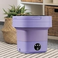 thumbnail image 6 of Portable Washing Machine 6.5L Small Bucket Washer for Dorm Travel Underwear Violet, 6 of 9