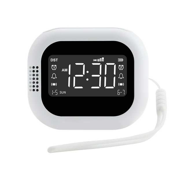 Wosthever Reloj despertador con potente para personas sordas y mudas. Función de despertador con potente. Electrodomésticos