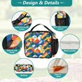 thumbnail image 3 of ALAZA Abstract Colorful Line Shape Lunch Box Insulated Lunch Bag Cooler Tote with Shoulder Strap, 3 of 7