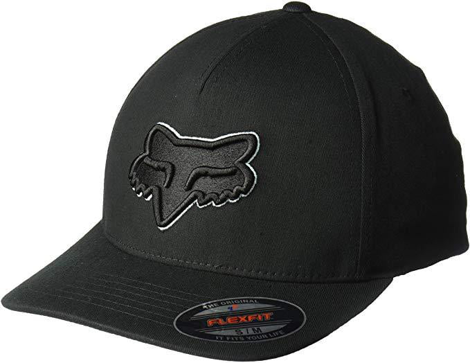 New FOX RIDERS CO Men's Flat Brim Cap Mesh Trucker Black/White Snapback Hat OSFM