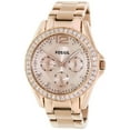 thumbnail image 2 of ES2811P Riley Multifunction Rose-Tone Stainless Steel Watch by Fossil for Women - 1 Pc Watch, 2 of 3