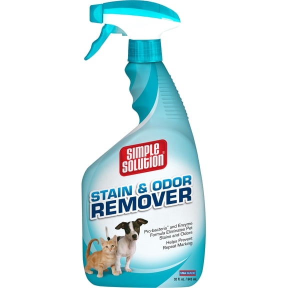 Simple Solution Pet Stain and Odor Remover | Enzymatic Cleaner with 2X Pro-Bacteria Cleaning Power