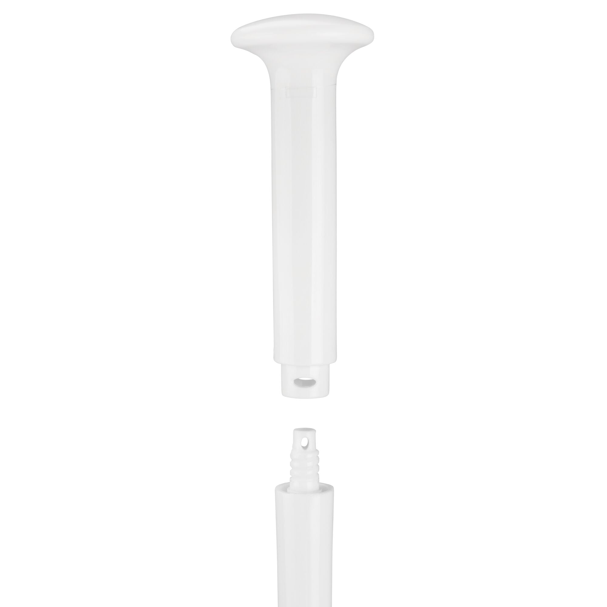 mDesign Hidden Plunger and Brush Set for Toilet Bowl - White