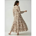 thumbnail image 6 of Printed Maxi Dress with Shirt Collar, 6 of 6