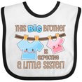 thumbnail image 3 of Inktastic This Big Brother is Expecting a Little Sister Boys Baby Bib, 3 of 4