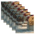 thumbnail image 6 of Qxltty Cute Snowman Napkins 20×20in Perfect for Parties Dinners Weddings Cocktail Housewarming Cloth Napkins Set of 6, 6 of 8