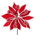 thumbnail image 2 of 21.5" Red Candy Cane Poinsettia 4/Bag, 2 of 2