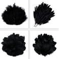 thumbnail image 4 of 400Pcs Black Assorted Feathers, 4 Styles Goose Feathers for DIY Crafts Dream Catchers Handmade Earring Wedding Holiday Home Activities Decorations, 4 of 6