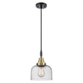 thumbnail image 7 of 447-1P-AC-G74 Innovations Lighting Bell - 1 Light Cord Hung Mini Pendant-11.13 Inch Tall and 8 Inch Wide-Antique Copper Finish-Seedy Glass Color, 7 of 7