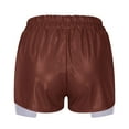 thumbnail image 4 of Rezuofi Metallic Shorts for Women Hot Sparkly Shiny Shorts with Elastic Drawstring, 4 of 5