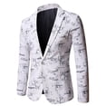 thumbnail image 1 of Men's Autumn And Winter Fashion Personality Solid Color Casual Suit Jacket, 1 of 3