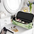 thumbnail image 6 of Hair Tools Storage with Heat Resistant Mat- Green Flower Pattern Printed Curling Iron Travel Bag/Flat Iron Case for Women, 6 of 8