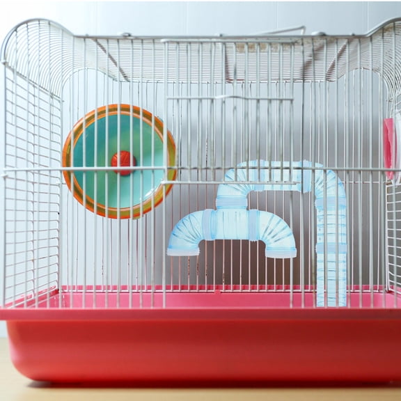 ETEREAUTY Hamster Cage Supplies, Blue Plastic Tube with Reinforced Tunnel Mouth