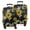 Black Sunflower White, variant on White Yellow Sunflower Pattern Luggage Cover Fashion Suitcase Cover Baggage Covers Fit 25-28 Inch Luggage (Go Travel)