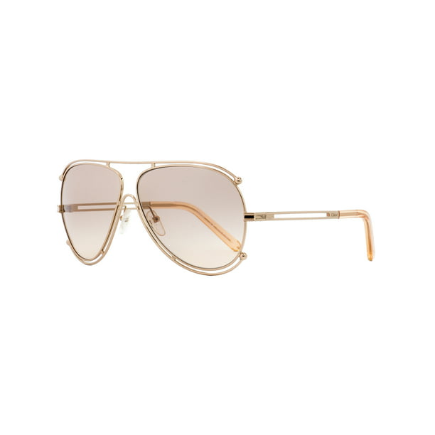 Chloe - Chloe Aviator Sunglasses CE121S Isidora 785 Gold/Peach 61mm 121 ...