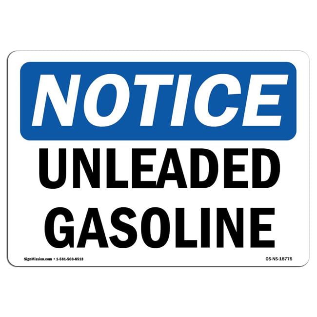 NS Signs Danger Gasoline OSHA Safety Sign 