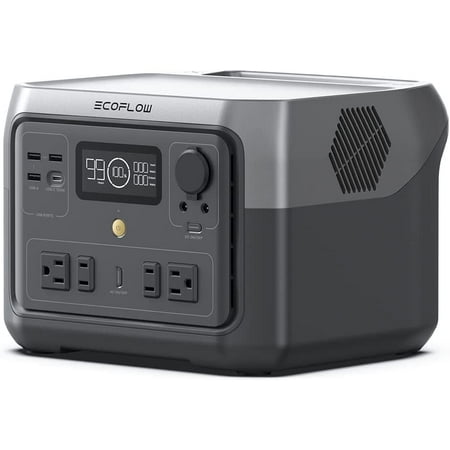 EcoFlow RIVER 2 Max Portable Power Station 512Wh Capacity,Solar Generator,1000W AC Output for Outdoor Camping,Home Backup,Emergency,RV,off-Grid