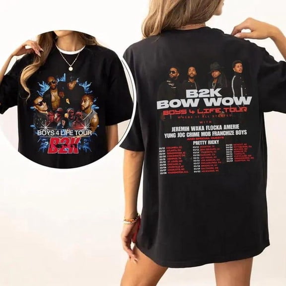 B2K Bow Wow Boys 4 Life Tour 2026 T-Shirt, Y2K R&B Concert Tee, Vintage Hip Hop Graphic, Unisex Music Fan Shirt