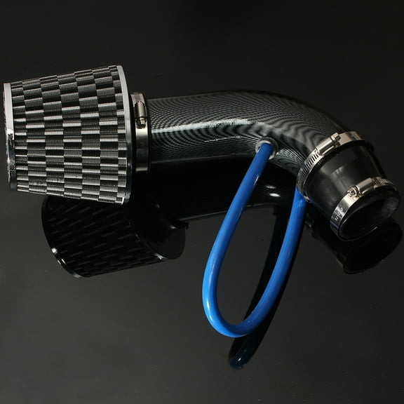 Air Intake, Carbon Fiber Pipe Carbon Fiber Style Universal Car Cold Intake Filter Induction 64-76mm/3'' Universal Car Induction Pipe Air Intake Qisuo Huiop Car Air