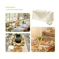 thumbnail image 5 of Satin Table Cloth 58x102 Inch, Washable Rectangle Shiny Tablecloth, Smooth Fabric Tablecover Bright Silk Desk Decoration for Dining Kitchen, Party, Wedding, Banquet, 5 of 6