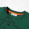 thumbnail image 3 of Boys Fall Cotton Clothes Green Dinosaur Crewneck Sweatshirts 4T (182), 3 of 5