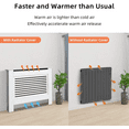 thumbnail image 4 of LUVODI 30x7.4x36 inch Horizontal Radiator Cover Grill Shelf Cabinet MDF Wood Modern Traditional Furniture, 4 of 8