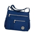 thumbnail image 3 of Nylon Handbag Casual Tote Bag Adjustable Strap Womens Shoulder Bag Pouch Dark Blue, 3 of 9