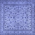 thumbnail image 1 of Ahgly Company Machine Washable Indoor Square Persian Blue Traditional Area Rugs, 5' Square, 1 of 4