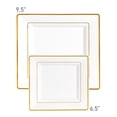 thumbnail image 2 of Disposable Plastic Party Dinnerware Set Square Edge (120-Person Package), 2 of 12