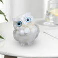 thumbnail image 4 of 3D Owl Statue Collection Miniature Owl Decor Crystal Owl Decoration for Tabletop White, 4 of 8