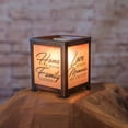 thumbnail image 2 of Elanze Designs Home Family Love Copper Tone Metal Electrical Wax Tart and Oil Glass Lantern Warmer, 2 of 4
