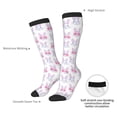 thumbnail image 5 of Picia Women Crew Soft Moisture-wicking Socks Heart Rabbit Pattern Design Cotton Socks, One Size fit All, 5 of 9
