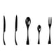 thumbnail image 5 of ¡Compra Ahora y Ahorra!, Juego de cubiertos de acero inoxidable Cuchillo para carne Vajilla Cuchillo Tenedor Tenedor de ensalada Cuchara de postre Negro Akmoler, 5 of 9