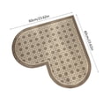 thumbnail image 3 of Clearance! Boovnll Bathroom Rugs, 24x24" Heart Shape Absorbent Soft Memory Foam Diatomite Bath Mat, Non-Slip Quickly Dry Comfortable Thicken for Bathroom, Kitchen, Floor, Pool, Bath Mats for Bathroom, 3 of 6
