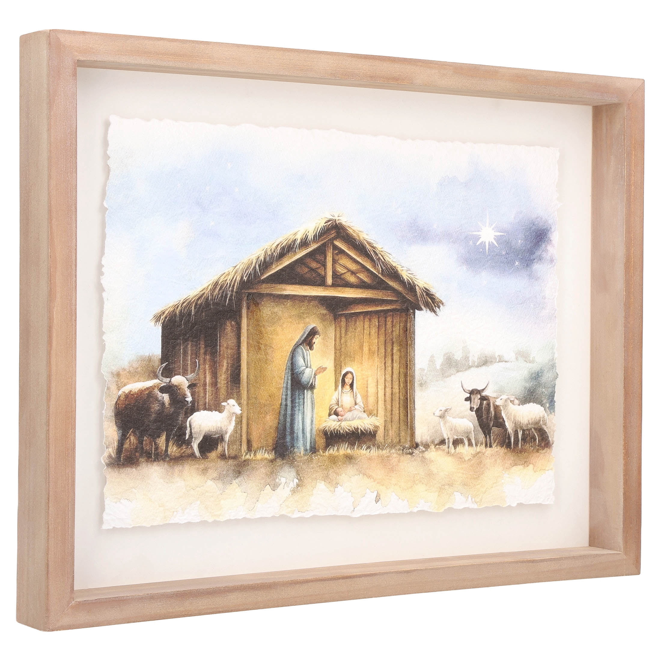 Nativity Scene Christmas Wall Art, Multicolor, 14" x 11", by Holiday Time
