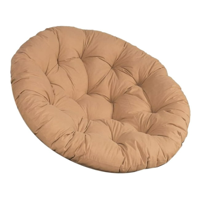 Cojín para silla de columpio, cojín para silla de jardín, cojín para asiento de hamaca elegante y multiusos Caqui