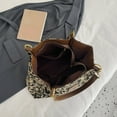 thumbnail image 3 of Yucurem Women Tote Bag Leopard Print Canvas Shoulder Bag With Zipper For Work (Black) Fashion shoulder bag (Black), 3 of 10