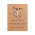 thumbnail image 3 of Twelve Constellation Necklace Diamond Bracelet + Necklace Set Constellation Card Set, 3 of 9