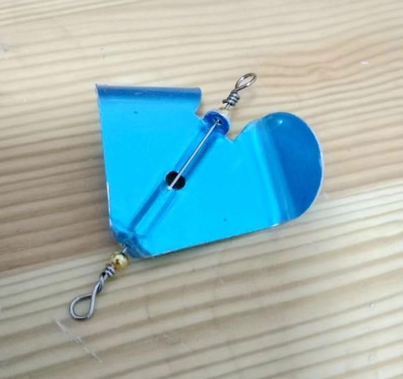 ABPETE 30pcs Buzzer Spinner Blades Aluminium Delta Blades for Buzzbaits Surface Fishing Lures 2"