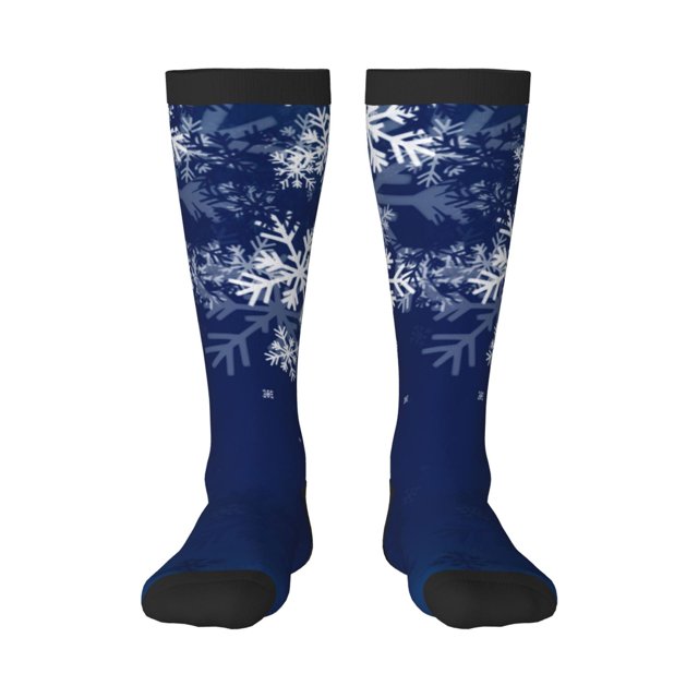Balery Christmas Blue Calcetines novedosos Calcetines deportivos Calcetines hasta la rodilla Calcetines de algodón Calcetines originales y geniales