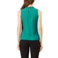 thumbnail image 3 of INSPIRE CHIC Blouse Décontractée Sans Manches à Col Montant à Volants pour Femme TG Vert Lac, 3 of 6