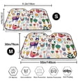 thumbnail image 3 of Fotbe Alpaca Flower Car Windshield Sunshade | Sun Visor Protector Front Window Shade, Keeps Out UV Rays, Keeps Your Vehicle Cool-Medium, 3 of 7