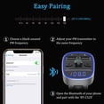 thumbnail image 3 of Transmisor FM Bluetooth, adaptador de radio para coche con micrófono y 2 cargadores USB, pantalla LED, kit manos libres para coche, 3 of 5